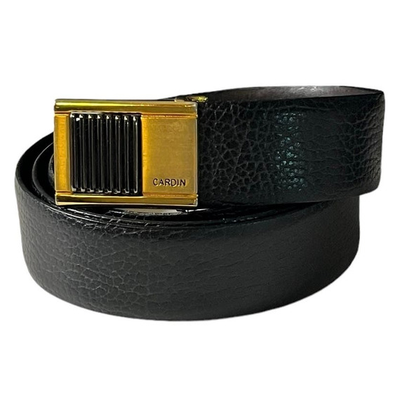 Pierre Cardin Other - Pierre Cardin Reversible Black/Brown leather belt gold and black buckle Size 36
